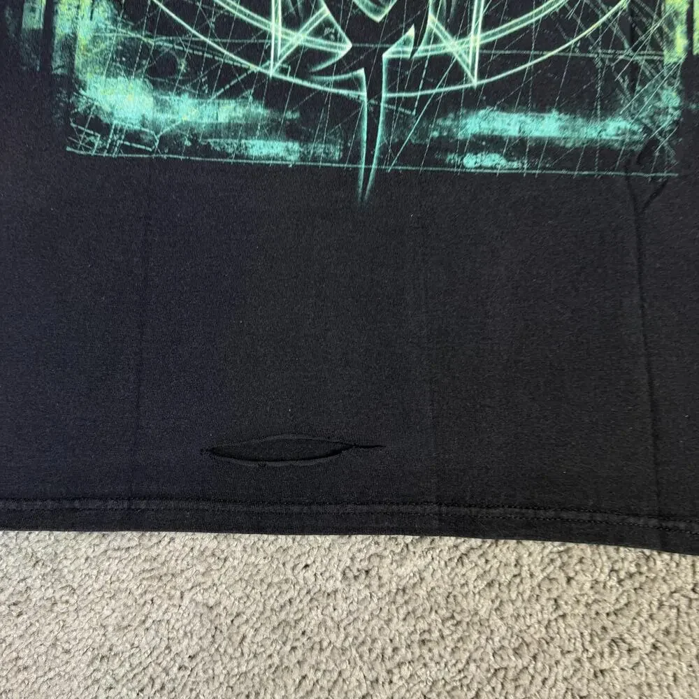 Vintage 2001 Slipknot Iowa Shirt Mens Large Black Tour Double Sided Nu Metal - Picture 6 of 12